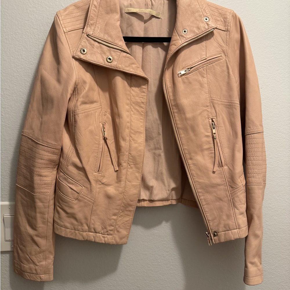 Women's Tan Leather Jacket